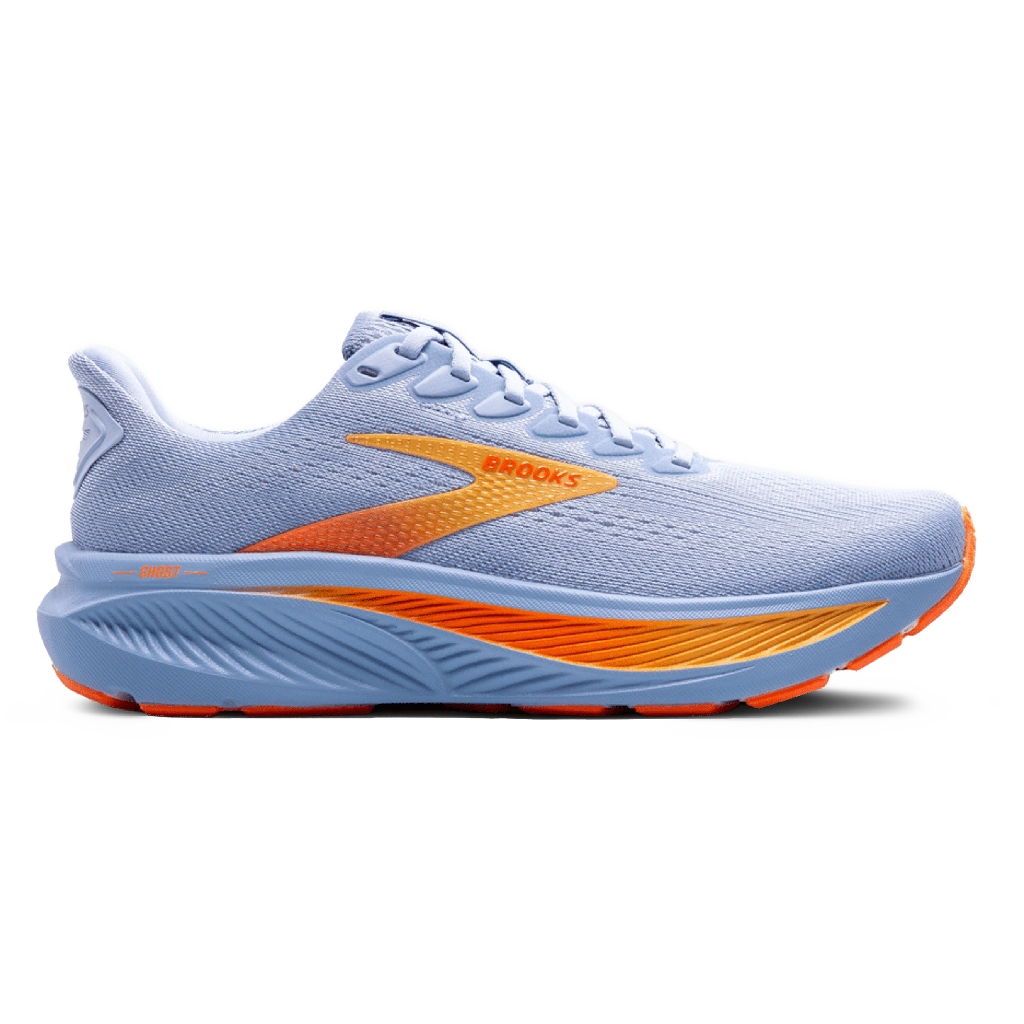 1 Brooks Ghost 17 Blue Heron White Orange – תמונה 1