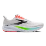 Brooks Ghost 17 White Pink Clay Gecko