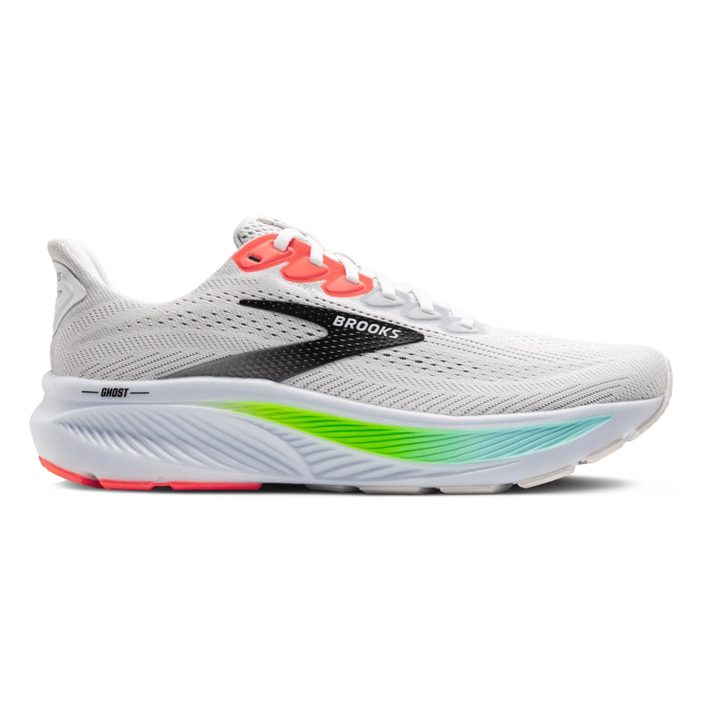 1 Brooks Ghost 17 White Pink Clay Gecko – תמונה 1
