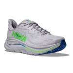 ⁦Hoka Clifton 10 Ash Grey Neon Green⁩ – תמונה ⁦2⁩