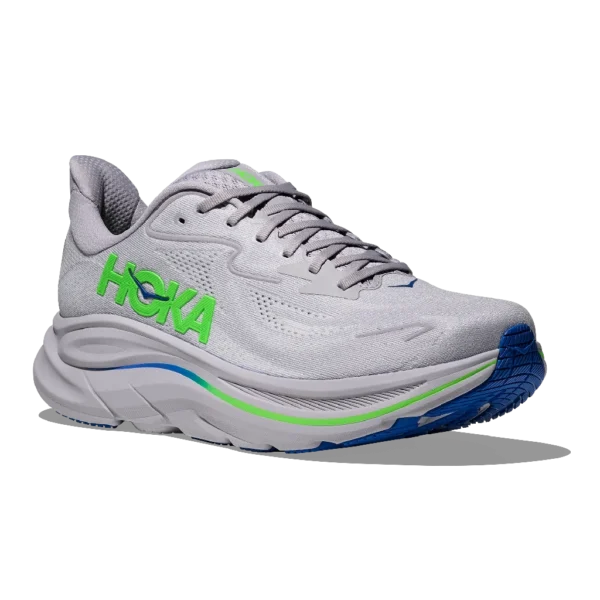 ⁦Hoka Clifton 10 Ash Grey Neon Green⁩ – תמונה ⁦2⁩
