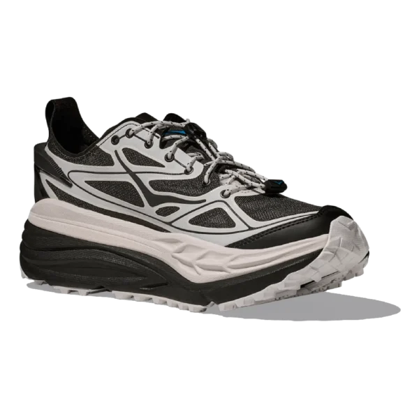 ⁦Hoka Stinson 7 Black White Dover Street Market⁩ – תמונה ⁦2⁩