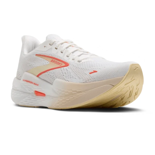 ⁦Brooks Hyperion Max 2 White Peach Coral⁩ – תמונה ⁦2⁩