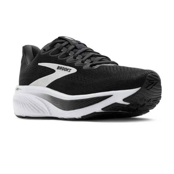 ⁦Brooks Ghost 17 Black Grey White⁩ – תמונה ⁦2⁩