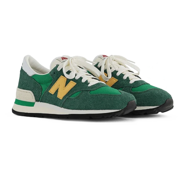 ⁦New Balance 990 Green Yellow White⁩ – תמונה ⁦2⁩