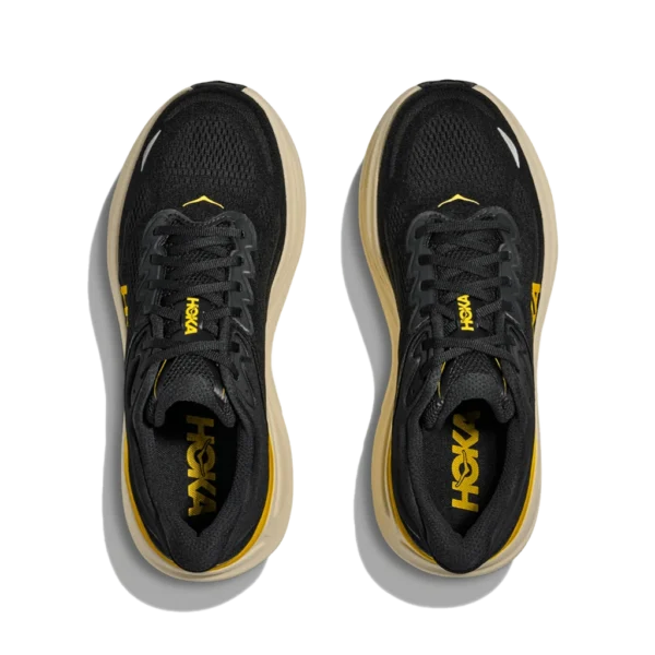 ⁦Hoka Bondi 9 Carbon Black Yellow Gold⁩ – תמונה ⁦4⁩