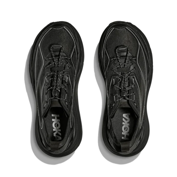 ⁦Hoka Stinson 7 Black Silver⁩ – תמונה ⁦4⁩