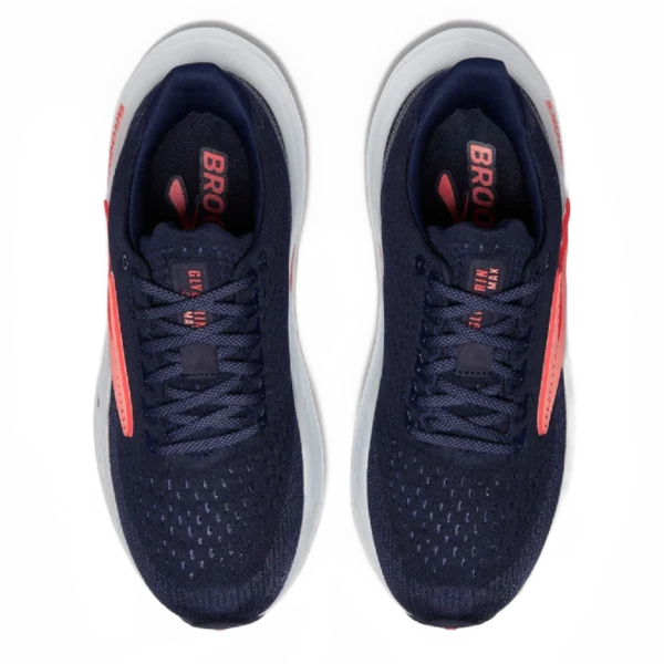 ⁦Brooks Glycerin Max Peacoat Blue Ribbon Hot Coral⁩ – תמונה ⁦4⁩