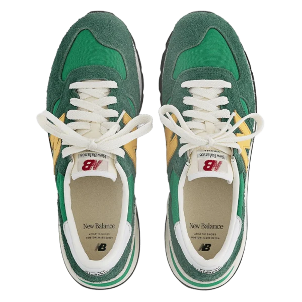 ⁦New Balance 990 Green Yellow White⁩ – תמונה ⁦4⁩