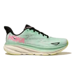 Hoka Clifton 9 Mint Fluorite Snow Melt
