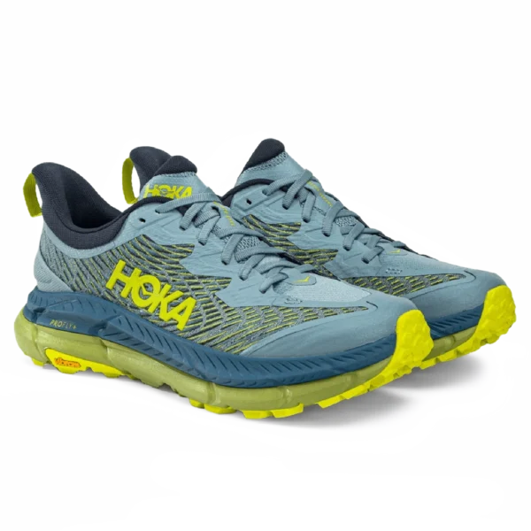 ⁦Hoka Mafate Speed 4 Blue Yellow⁩ – תמונה ⁦2⁩