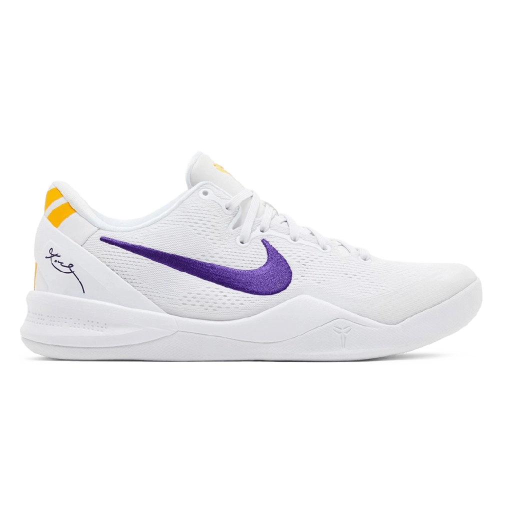 1 Nike Kobe 8 Protro "Lakers Home" White Court Purple Gold – תמונה 1