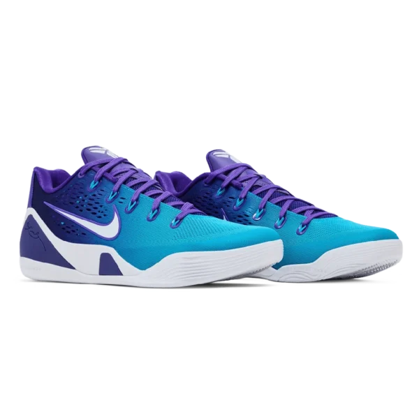 ⁦Nike Kobe 9 Low Protro Fierce Purple White Blue Lagoon⁩ – תמונה ⁦2⁩