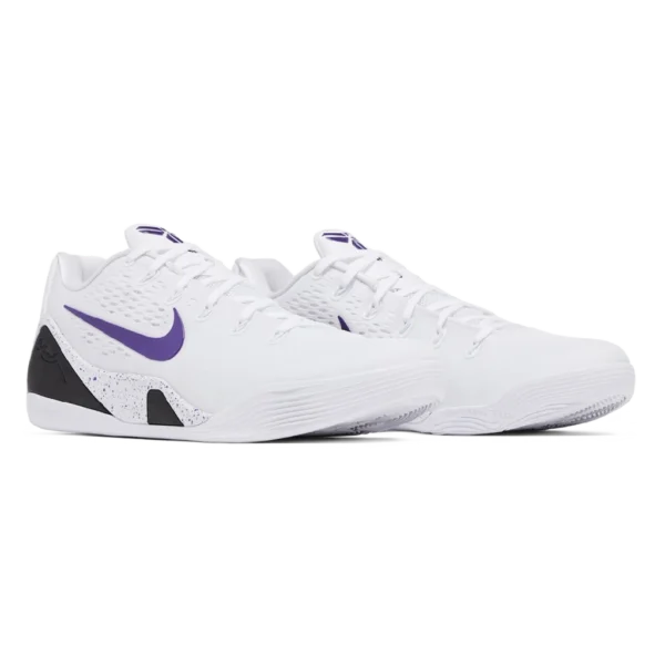 ⁦Nike Kobe 9 Elite Low EM Protro White Court Purple⁩ – תמונה ⁦2⁩