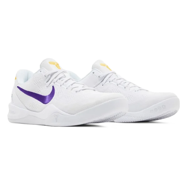 ⁦Nike Kobe 8 Protro "Lakers Home" White Court Purple Gold⁩ – תמונה ⁦2⁩