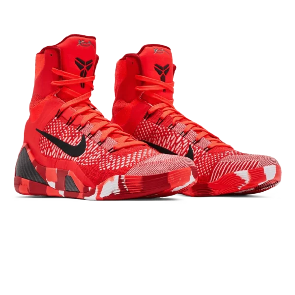 ⁦Nike Kobe 9 Elite High Protro Bright Crimson Emerald Green⁩ – תמונה ⁦2⁩