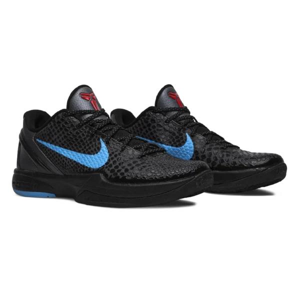 ⁦Nike Kobe 6 "Dark Knight" Dark Grey Blue Glow⁩ – תמונה ⁦2⁩