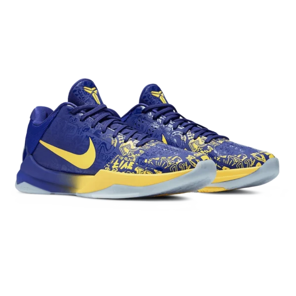 ⁦Nike Kobe 5 Protro "5 Rings" Blue Yellow⁩ – תמונה ⁦2⁩