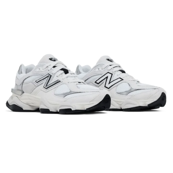 ⁦New Balance 9060 White Black Metallic Silver⁩ – תמונה ⁦2⁩