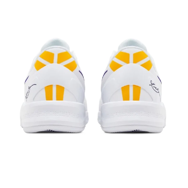 ⁦Nike Kobe 8 Protro "Lakers Home" White Court Purple Gold⁩ – תמונה ⁦3⁩