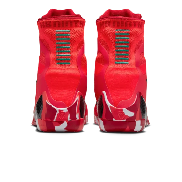 ⁦Nike Kobe 9 Elite High Protro Bright Crimson Emerald Green⁩ – תמונה ⁦3⁩
