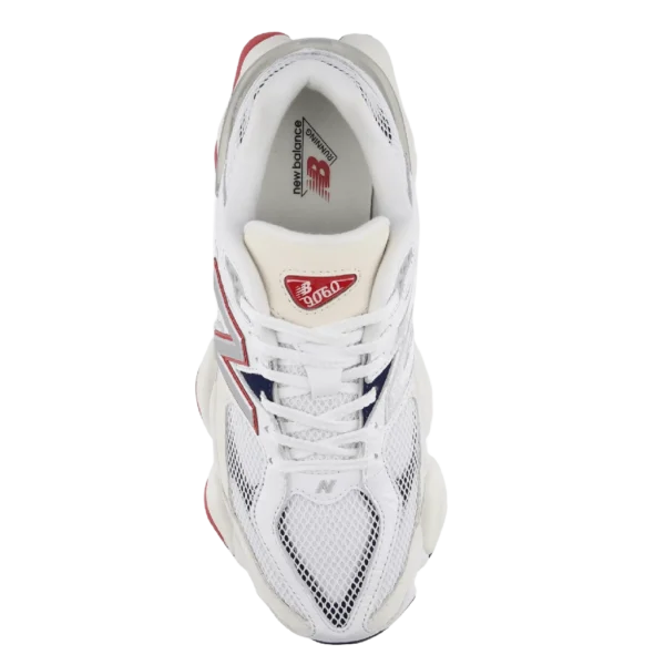 ⁦New Balance 9060 White Red⁩ – תמונה ⁦3⁩