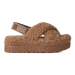 UGG Oh Fluffita Cross Strap Sandals Chestnut