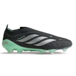 Adidas Predator Elite Laceless Firm Core Black Silver Metallic