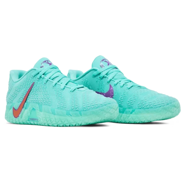 ⁦Nike Ja 3 "Twelve Time" Bleached Turquoise Safety Orange⁩ – תמונה ⁦2⁩