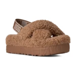 ⁦UGG Oh Fluffita Cross Strap Sandals Chestnut⁩ – תמונה ⁦2⁩
