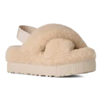 ⁦UGG Oh Fluffita Cross Strap Sandals Natural⁩ – תמונה ⁦2⁩