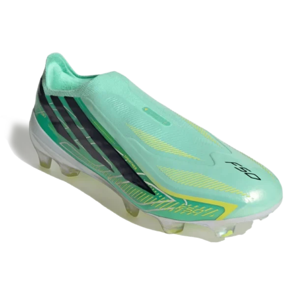 ⁦Adidas F50 Hyperfast Elite Laceless Firm Pulse Mint Core Black⁩ – תמונה ⁦2⁩