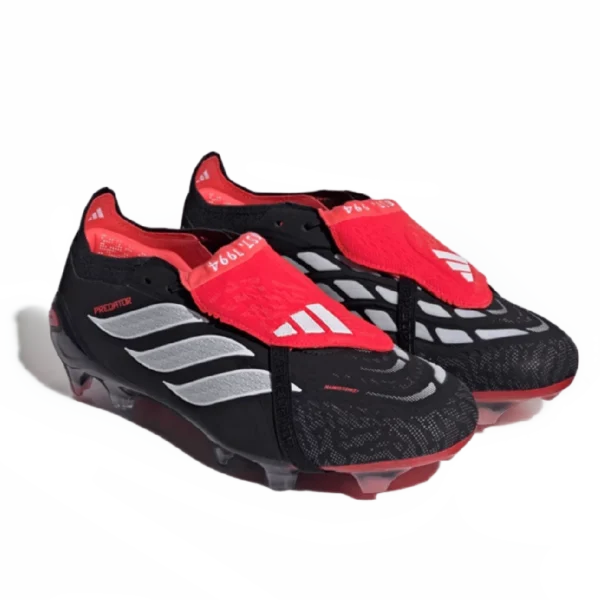 ⁦Adidas Predator Elite Fold-Over Tongue Firm Core Black Lucid Red⁩ – תמונה ⁦2⁩