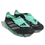 ⁦Adidas Predator Elite Fold-Over Tongue Core Black Silver Metallic⁩ – תמונה ⁦2⁩