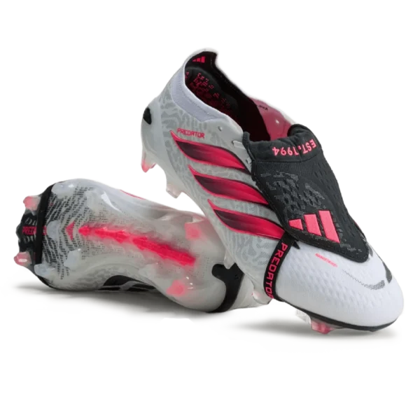 ⁦Adidas Predator Elite Fold-Over Tongue Firm Cloud White Solar Turbo⁩ – תמונה ⁦2⁩