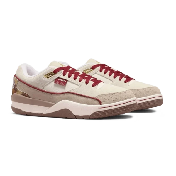 ⁦Air Jordan Flight Court "Year of the Horse" Sail Dusty Peach Metallic Gold⁩ – תמונה ⁦2⁩