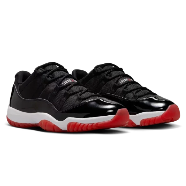 ⁦Air Jordan 11 Low "Bred" Black Red⁩ – תמונה ⁦2⁩