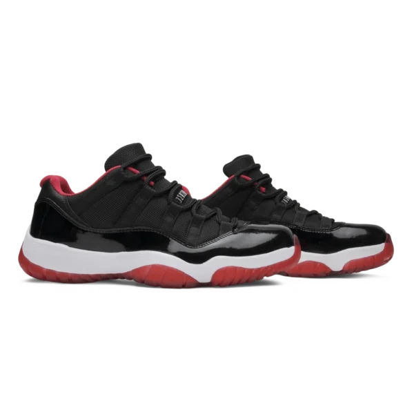 ⁦Air Jordan 11 Retro Low "Bred" Black True Red White⁩ – תמונה ⁦2⁩