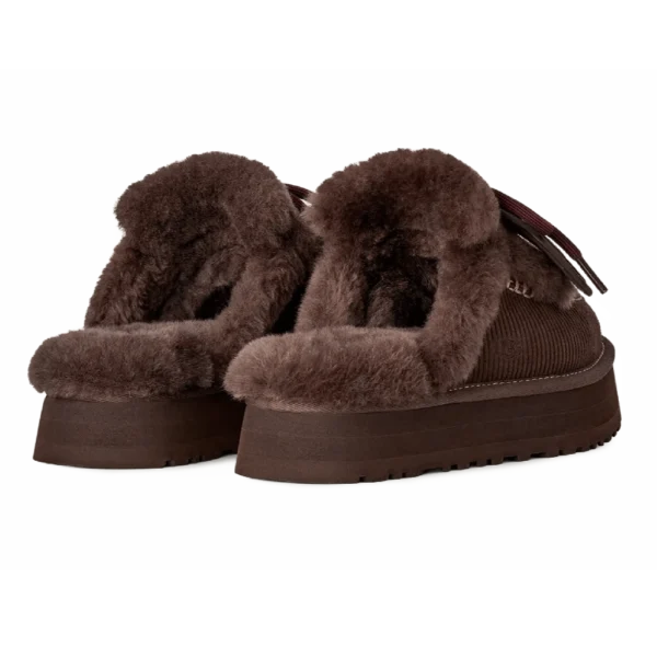 ⁦UGG Disquette Heritage Slippers Burnt Cedar⁩ – תמונה ⁦3⁩