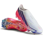 ⁦Adidas F50 Hyperfast Elite Laceless Firm Cloud White Solar Purple⁩ – תמונה ⁦3⁩