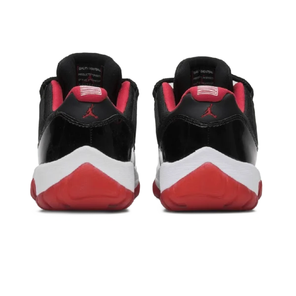 ⁦Air Jordan 11 Retro Low "Bred" Black True Red White⁩ – תמונה ⁦3⁩