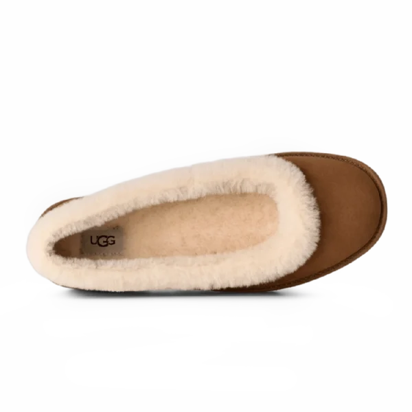 ⁦UGG Zora Ballet Flat Chestnut⁩ – תמונה ⁦4⁩