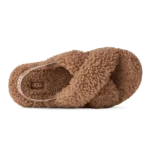 ⁦UGG Oh Fluffita Cross Strap Sandals Chestnut⁩ – תמונה ⁦4⁩