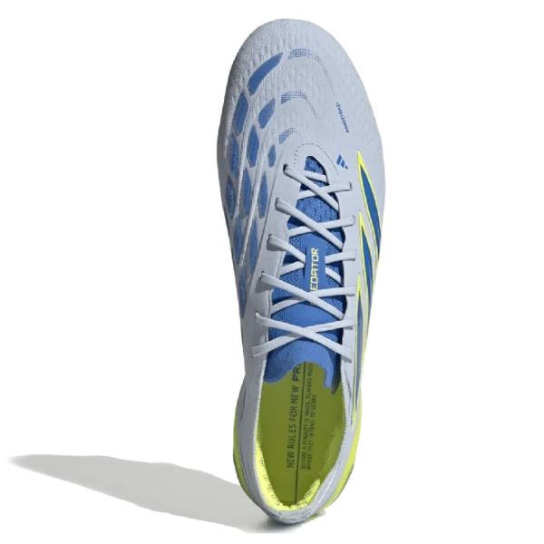 ⁦Adidas Predator Elite Firm Crystal Sky Ray Blue Solar Yellow⁩ – תמונה ⁦4⁩