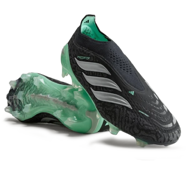⁦Adidas Predator Elite Laceless Firm Core Black Silver Metallic⁩ – תמונה ⁦4⁩