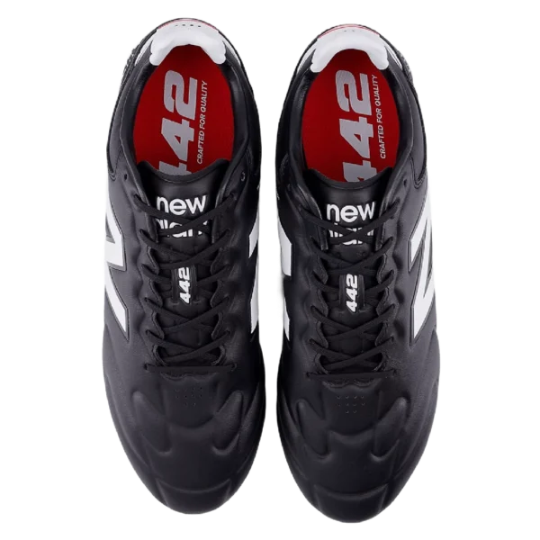 ⁦New Balance 442 Elite FG V3 Black White Firecracker⁩ – תמונה ⁦4⁩