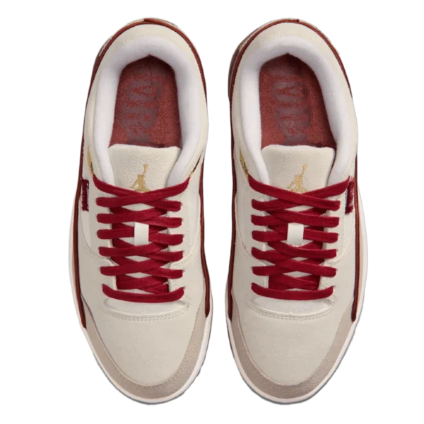 ⁦Air Jordan Flight Court "Year of the Horse" Sail Dusty Peach Metallic Gold⁩ – תמונה ⁦4⁩