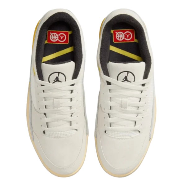 ⁦Air Jordan Flight Court "Quai 54" Sail Tour Yellow Chile Red Black⁩ – תמונה ⁦4⁩