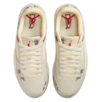 ⁦Air Jordan Flight Court x Who Decides War Coconut Milk Black⁩ – תמונה ⁦4⁩