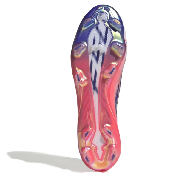 ⁦Adidas F50 Hyperfast Elite Laceless Firm Cloud White Solar Purple⁩ – תמונה ⁦5⁩